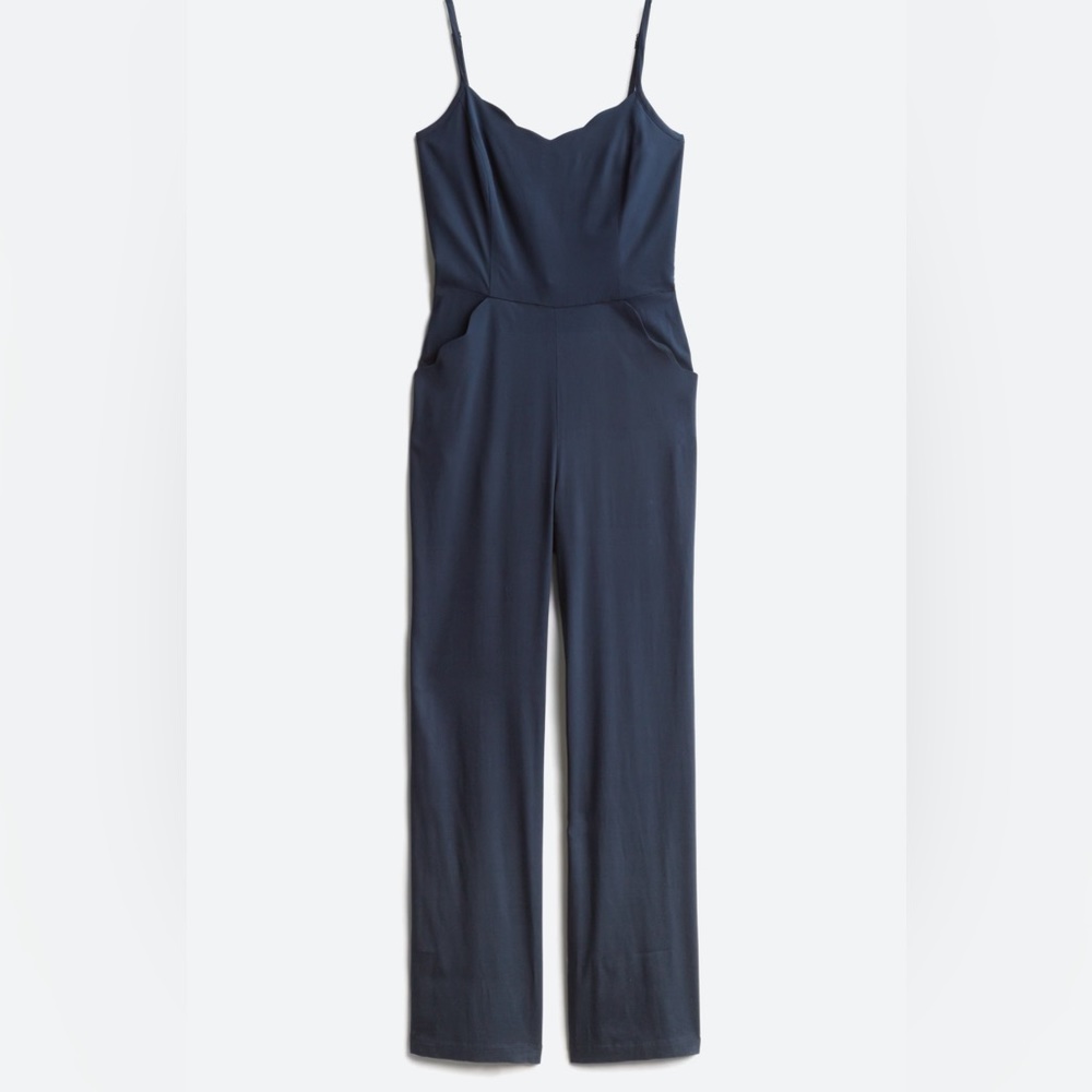 Scallop Detail Petite Jumpsuit